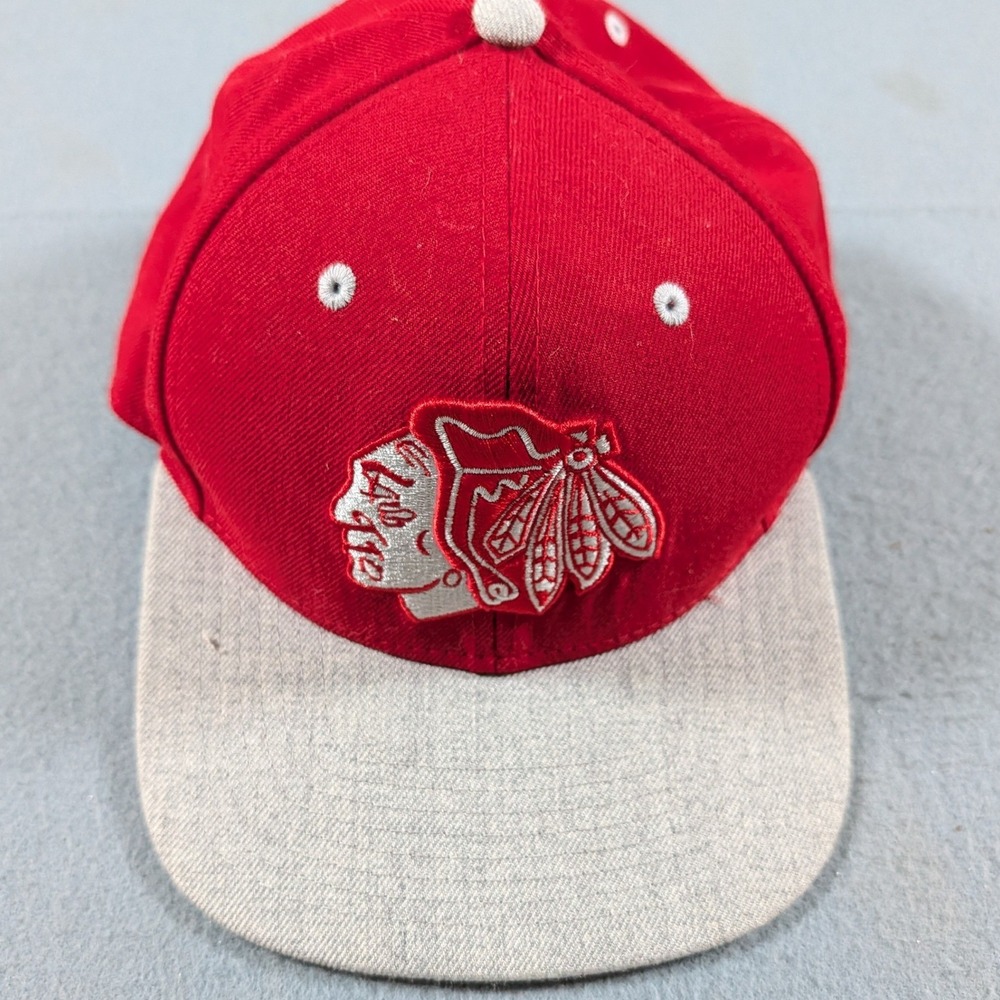 Chicago Blackhawks New Era‎ Hat Mens OSFM Red Grey Snapback 9FIFTY NHL Cap